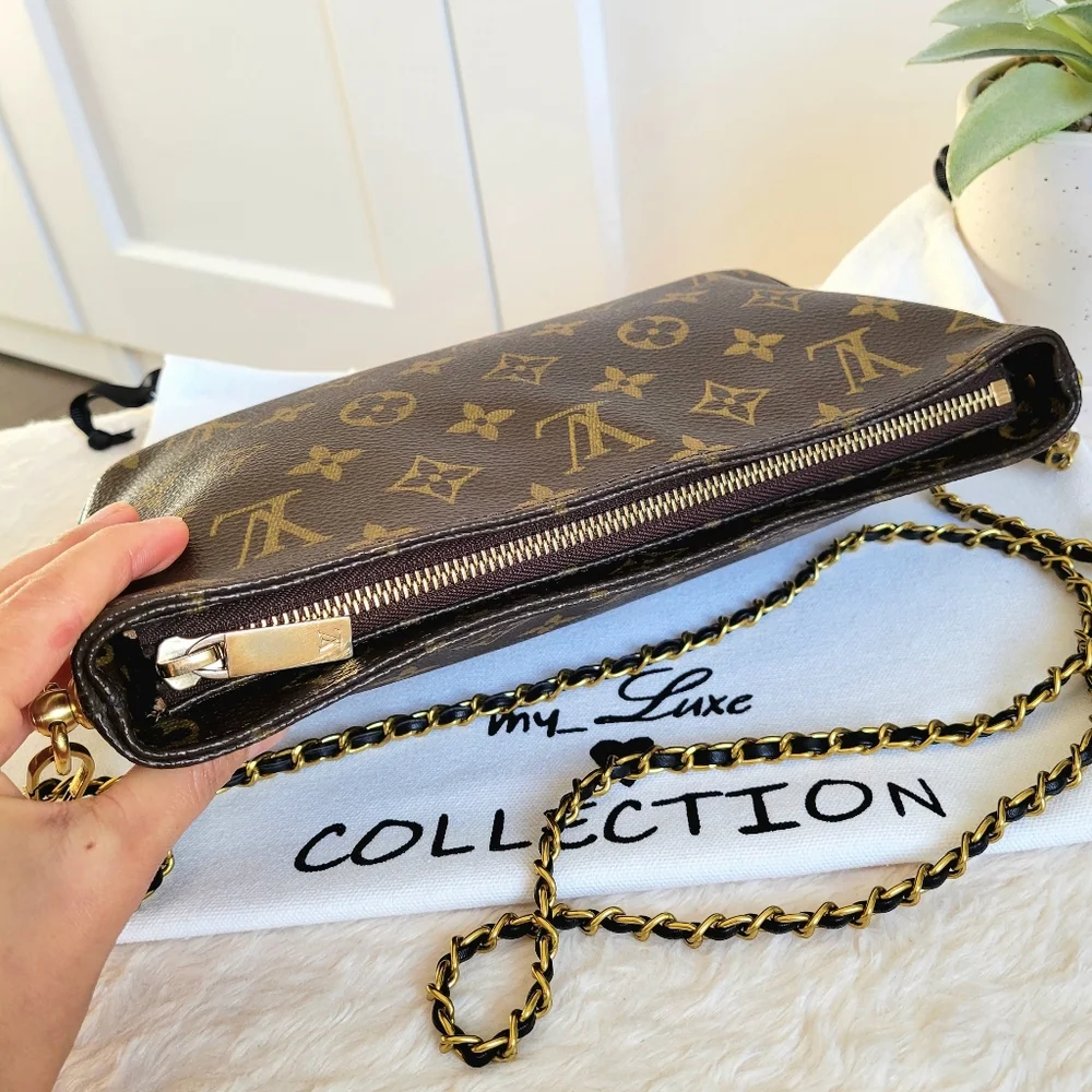 Louis Vuitton Chain Crossbody Shoulder Bag Trotteur Monogram - Picture 7 of 16